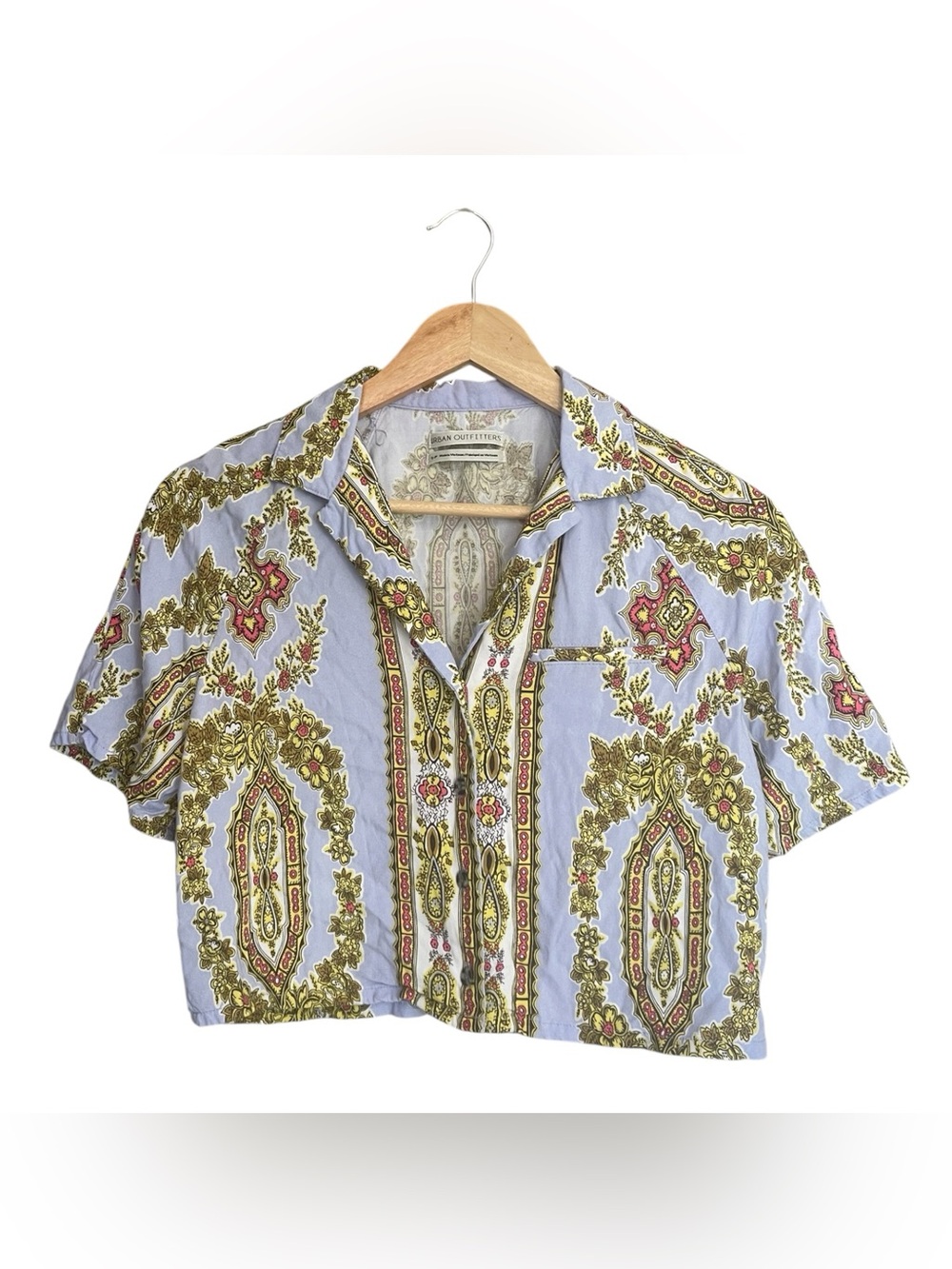 Urban Outfitters Noah Cropped Button-Down Shirt